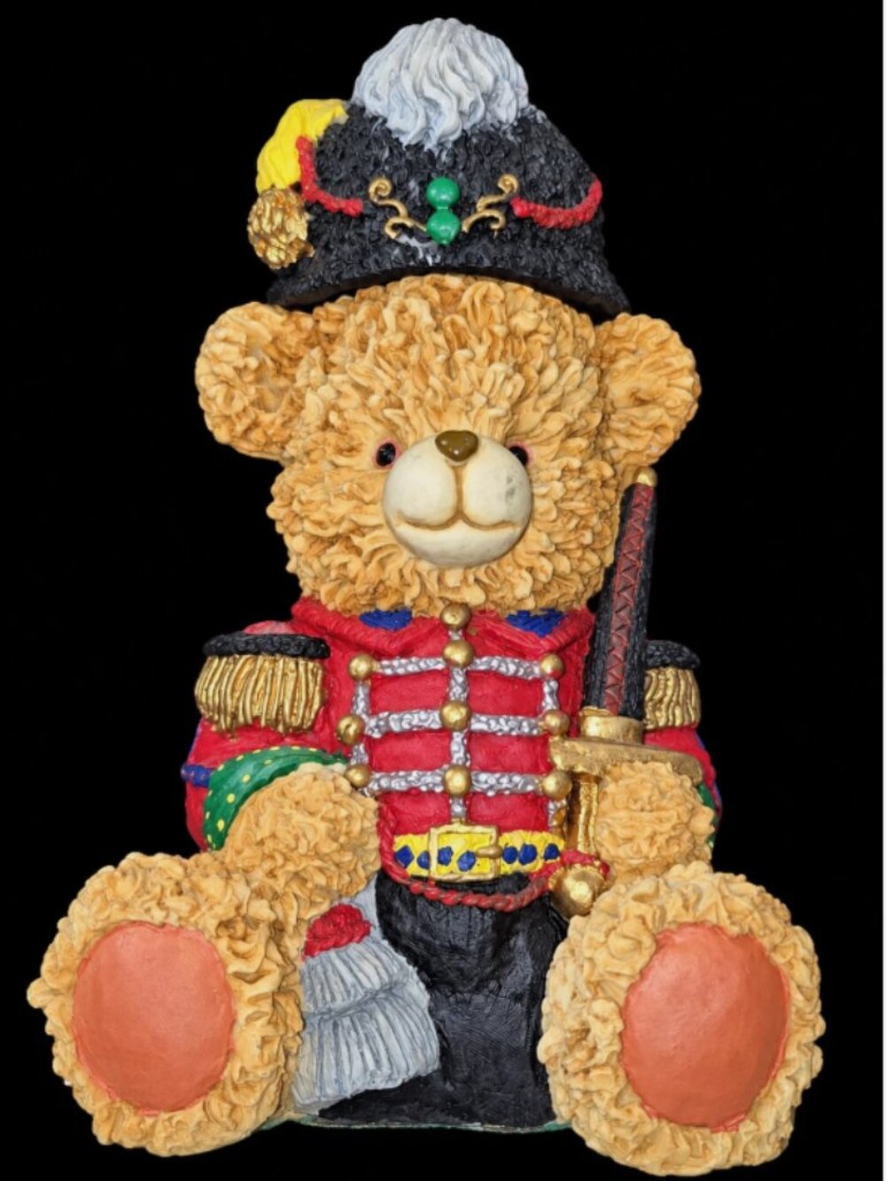 Treasury Toy Soldiers Vintage Teddy Bear Coin Bank, Royal Guard (Canada-Bought)